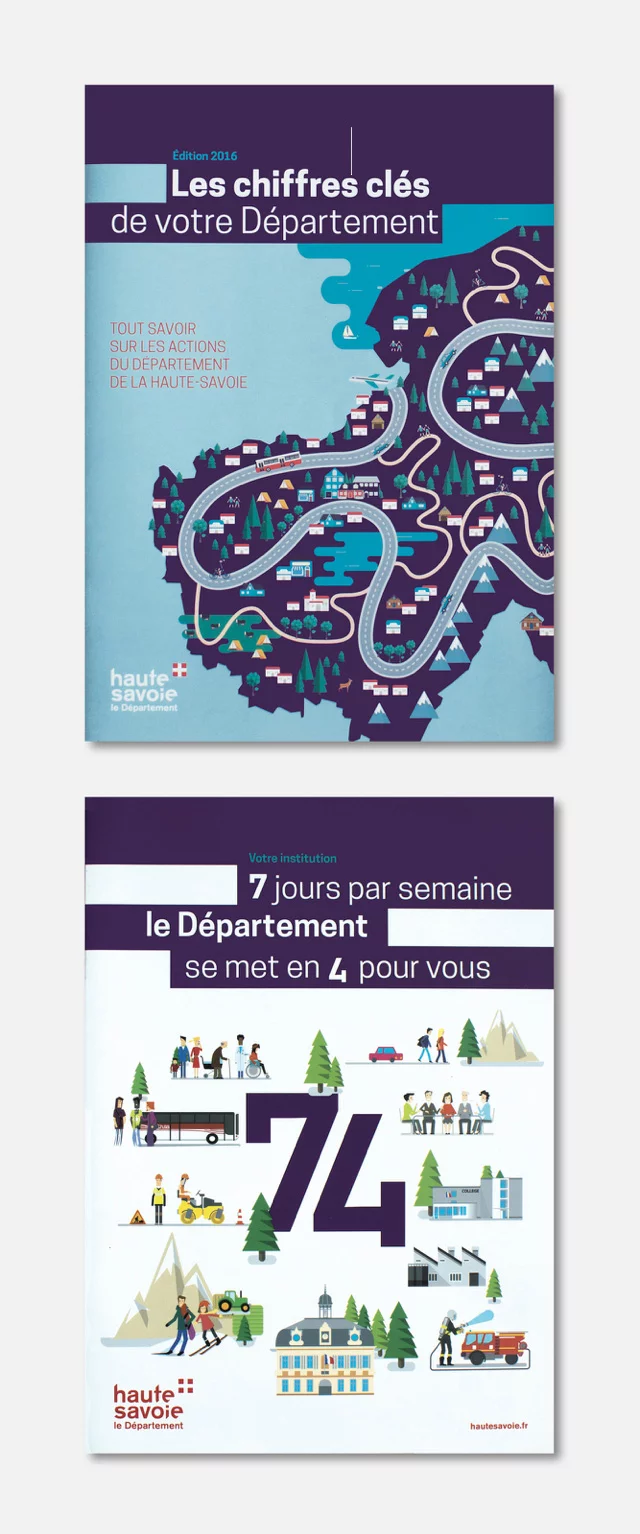 Couverture des chiffres-clés du département de haute Savoie