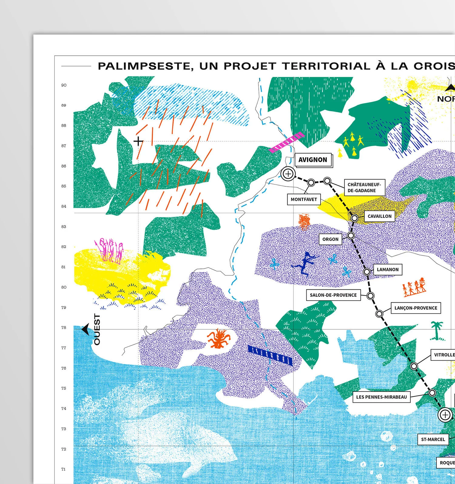 Zoom sur une partie de la cartographie