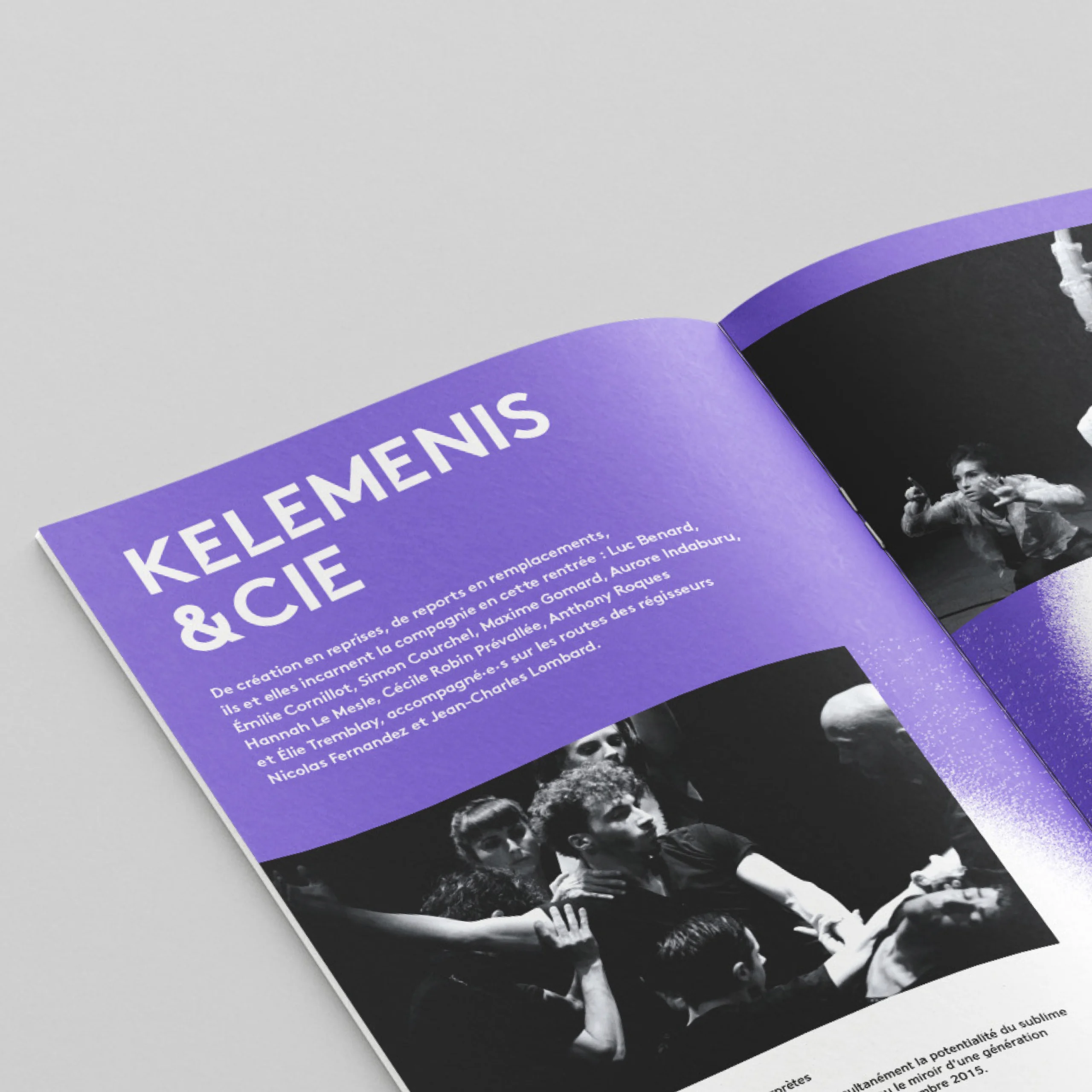 Page interne de la brochure de l'édition 2021-2022 de KLAP