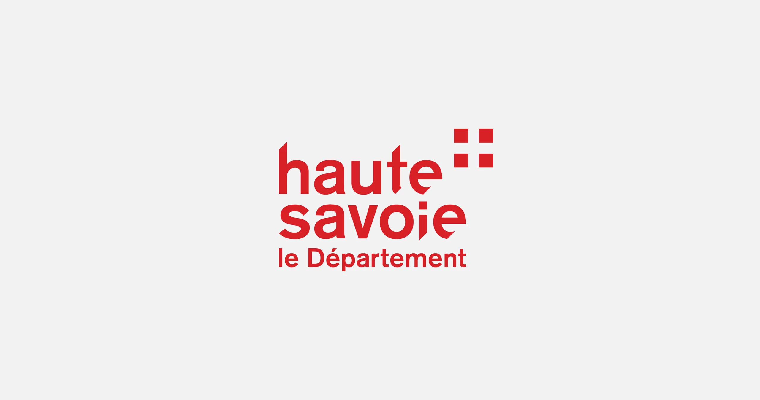 Logo réalisé pour la Haute-savoie, rouge