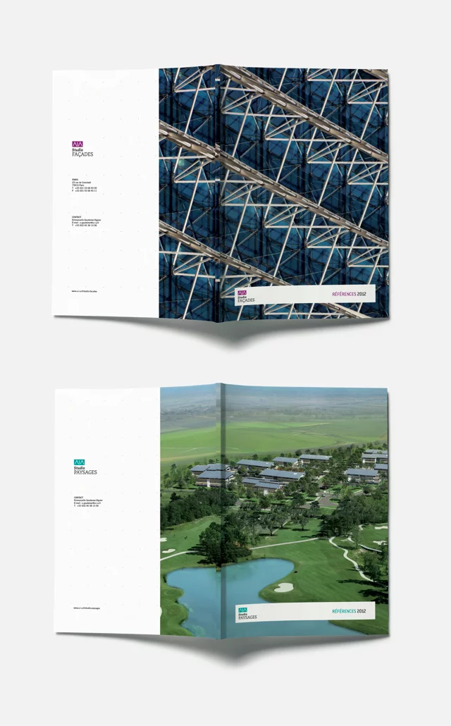 AIA Associés — Couvertures des brochures métiers