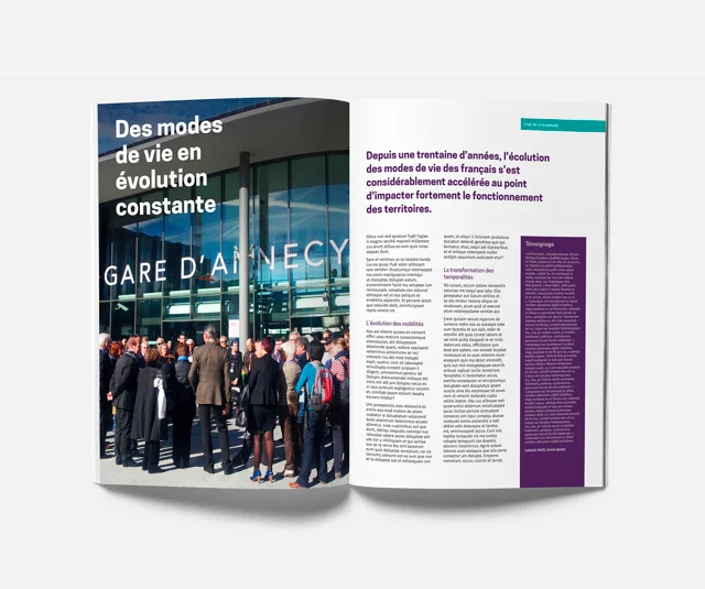 Détail d'une double page intérieure