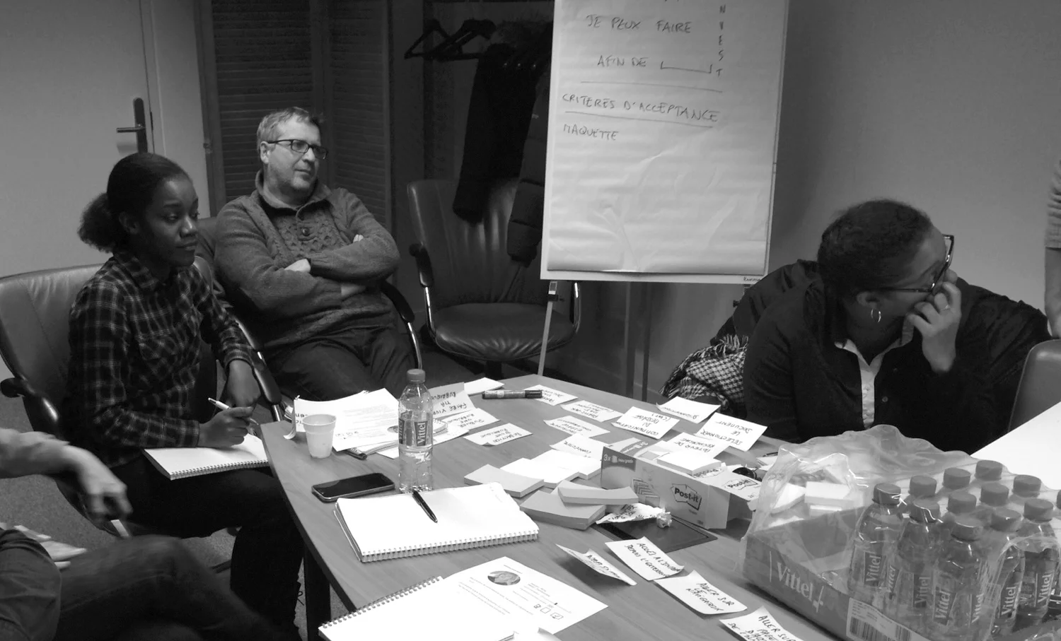 Photo d'interlocuteurs Radio France en réunion lors d'un atelier