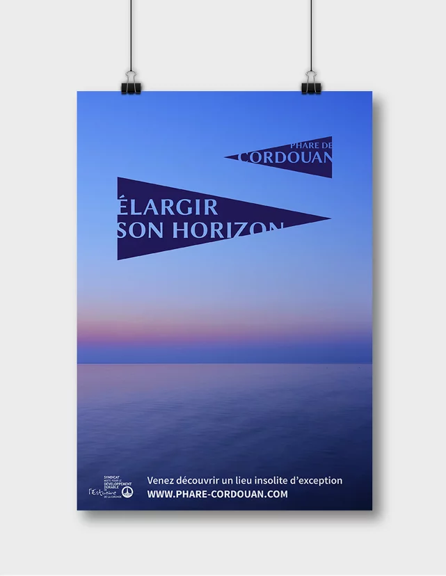 Design de l'affiche du Phare de Cordouan