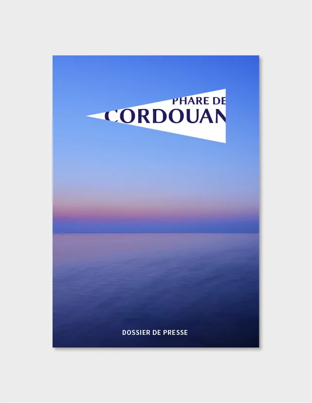 Design du dossier de presse du Phare de Cordouan
