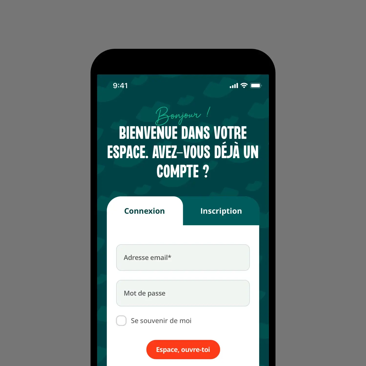 Aperçu de l'application mobile