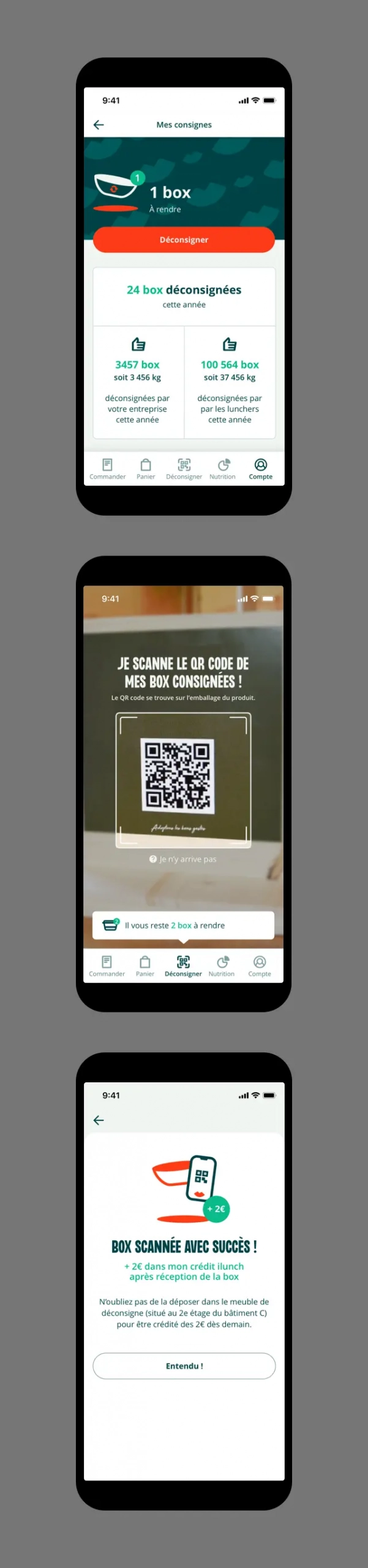 Design UX/UI mobile des pages du site Fraîche cancan