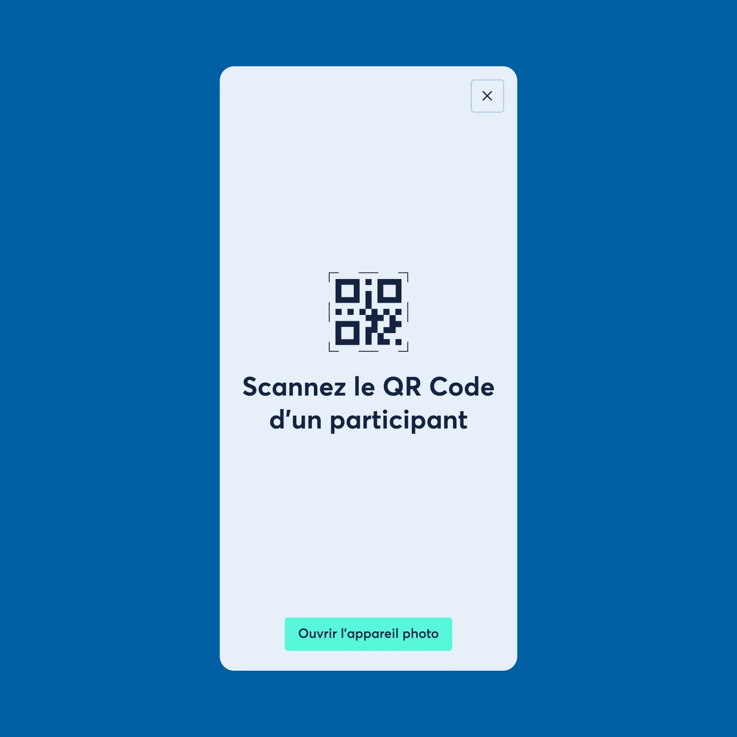 Design d'un écran de QR code