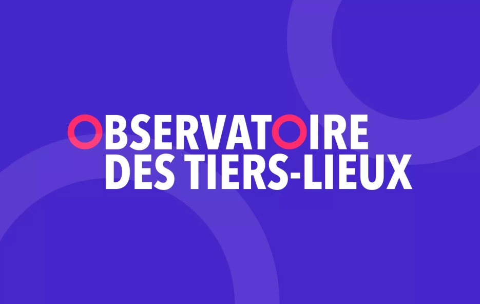 logo Observatoire des tiers-lieux avec une trame de cercles au fond