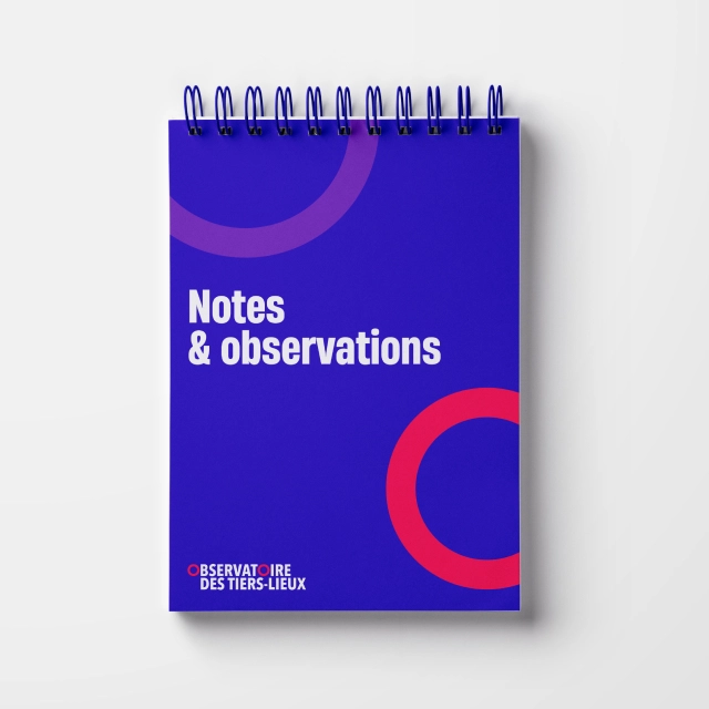 Design du carnet pour l'Observatoire des Tiers-lieux