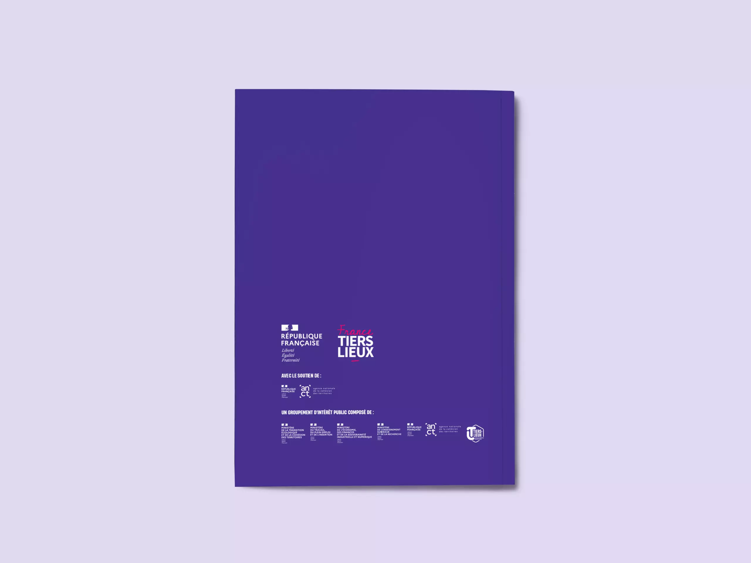 Design de la 4e de couverture du guide pour France Tiers-Lieux