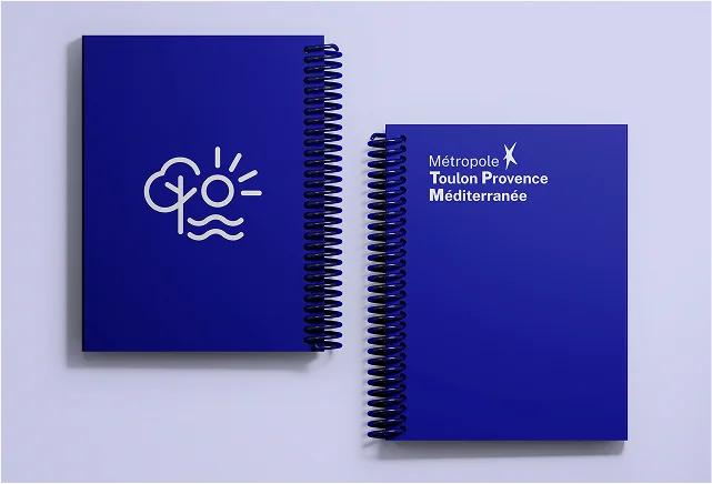 Design des carnets de la Métropole Toulon Provence Méditerranée