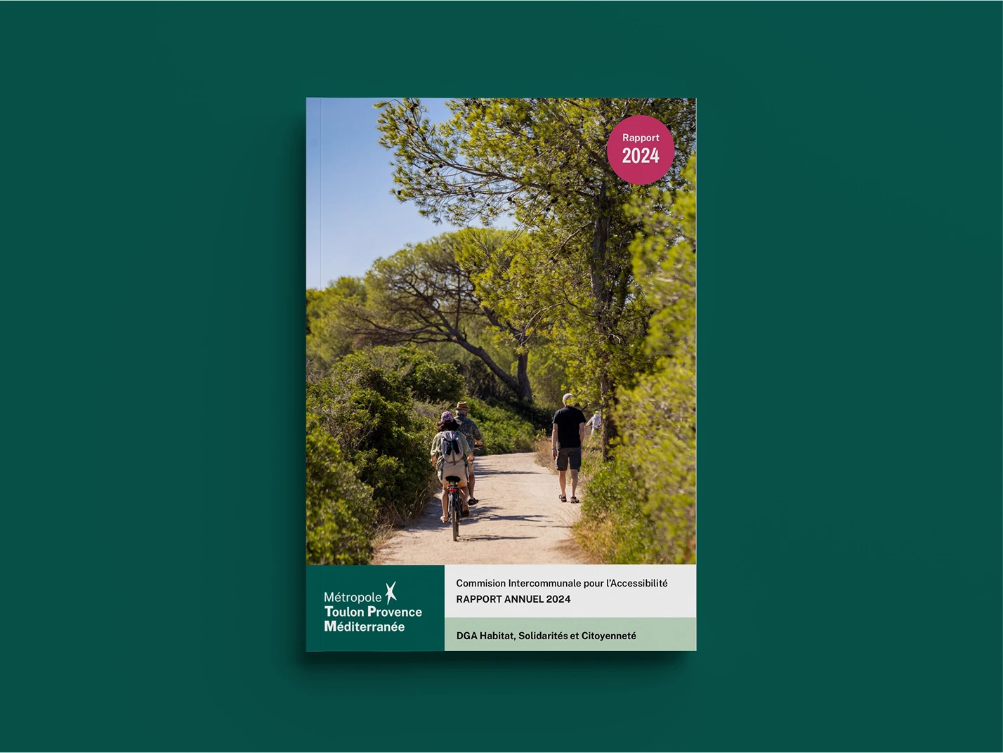 Design du dossier de presse de la Métropole Toulon Provence Méditerranée