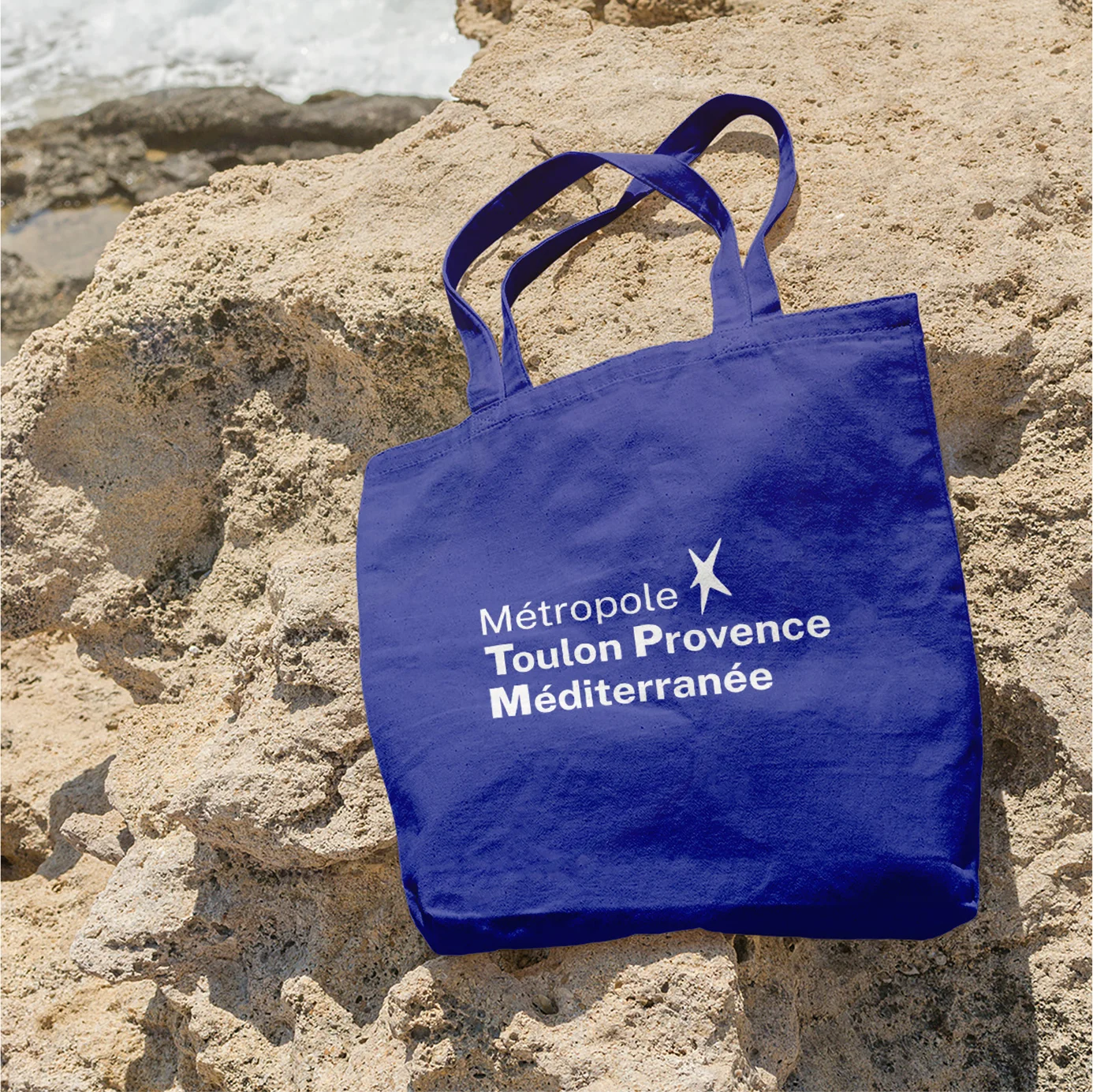 Design du tote bag de la Métropole Toulon Provence Méditerranée