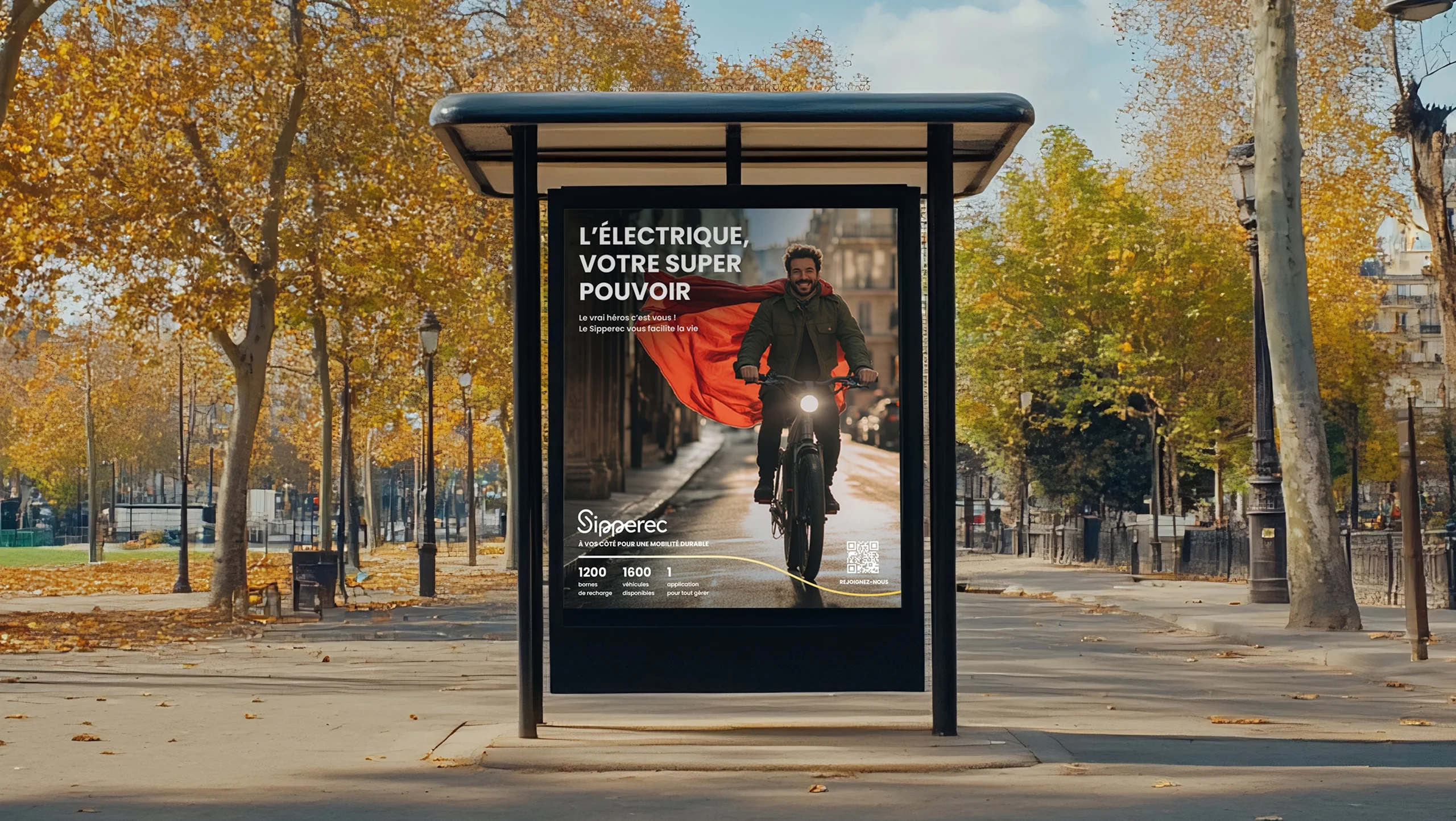 Mise en situation du design de l'affiche pour Sipperec
