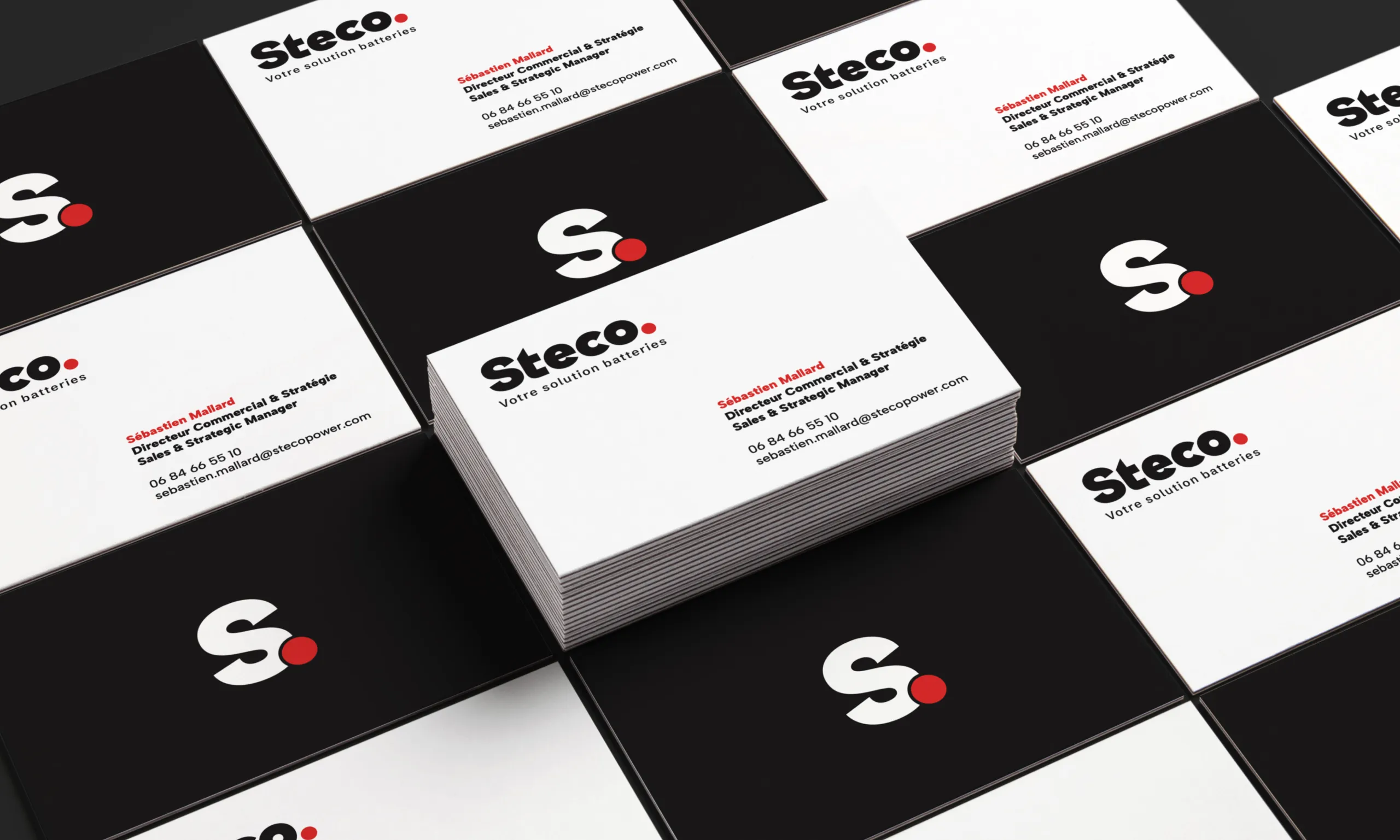 Design des cartes de visites pour Steco