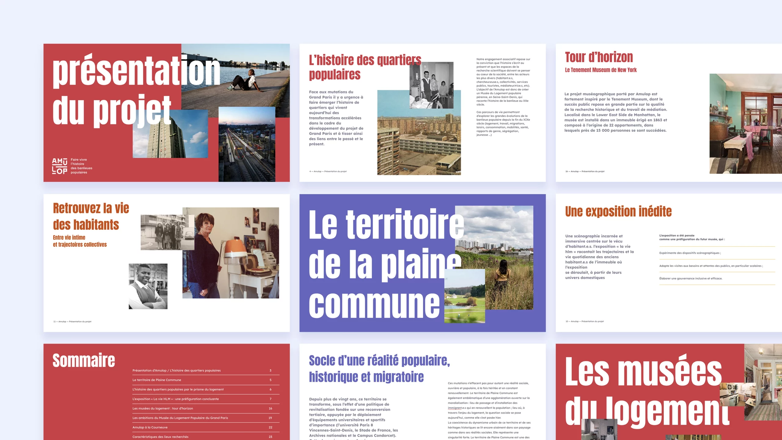 Design des pages Powerpoint d'Amulop