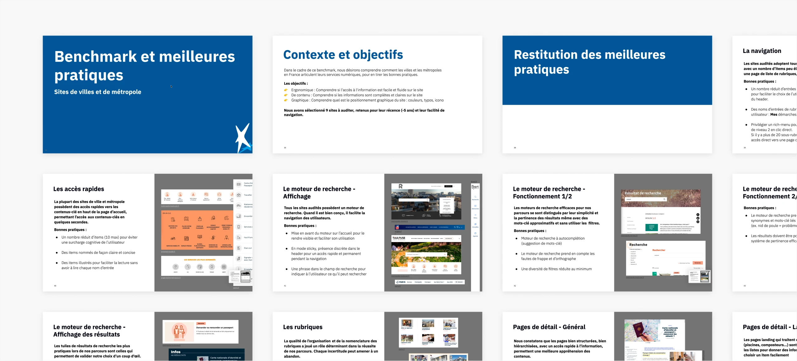 benchmark et meilleures pratiques