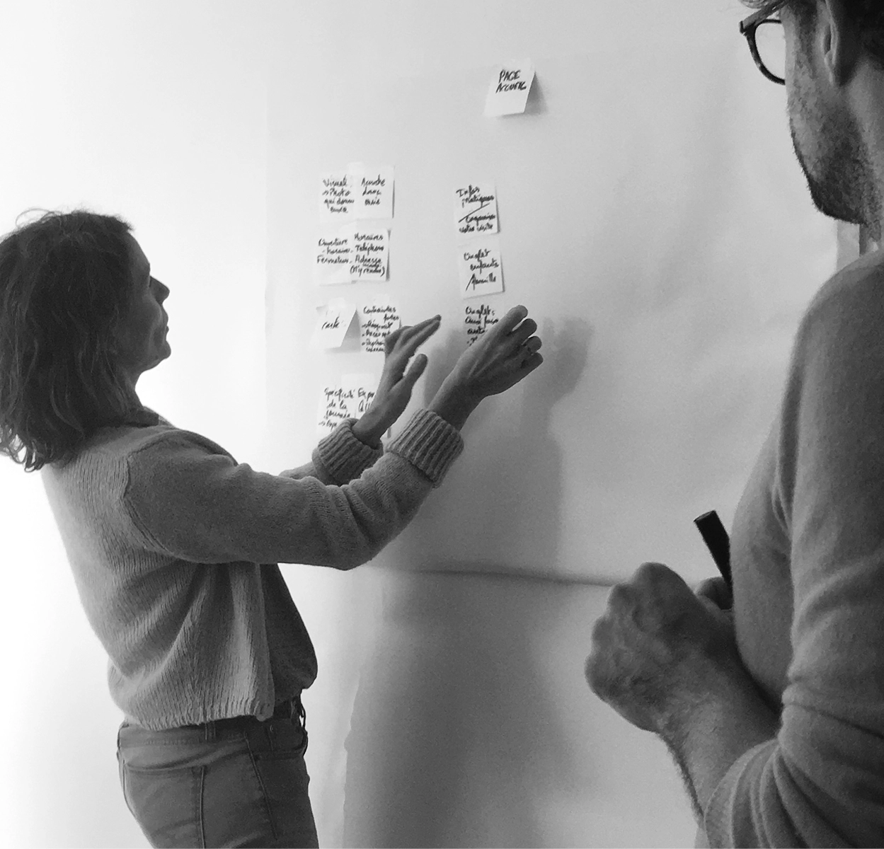 Photo d'un atelier réalisé avec des utilisateurs des sites du Centre des monuments nationaux lors de la refonte UX et UI.